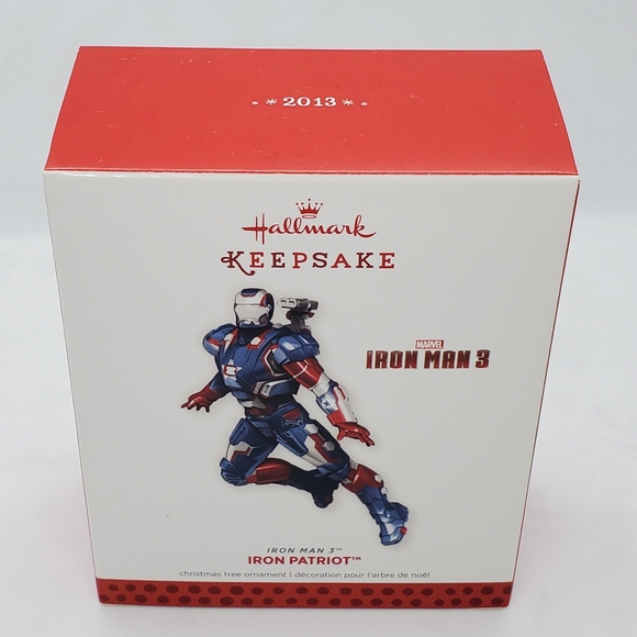 HALLMARK 2013 IRON MAN 3 SUPER HERO IRON PATRIOT MARVEL NEW NIB ORNAMENT CHRISTM - Picture 3 of 7